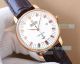 Swiss 9015 Clone Omega De Ville Watch White Dial Brown Leather Strap 42mm (10)_th.jpg